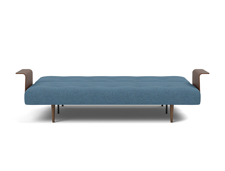 Canapea extensibila cu brate Recast Dark Styletto 140x200 cm, tesatura la alegere