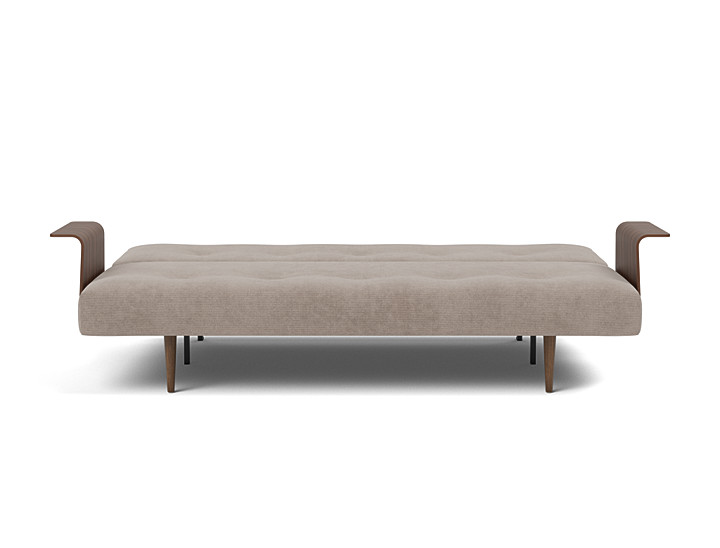Canapea extensibila cu brate Recast Dark Styletto 140x200 cm, tesatura la alegere