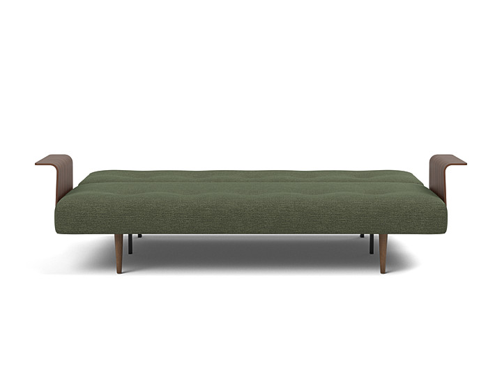 Canapea extensibila cu brate Recast Dark Styletto 140x200 cm, tesatura la alegere