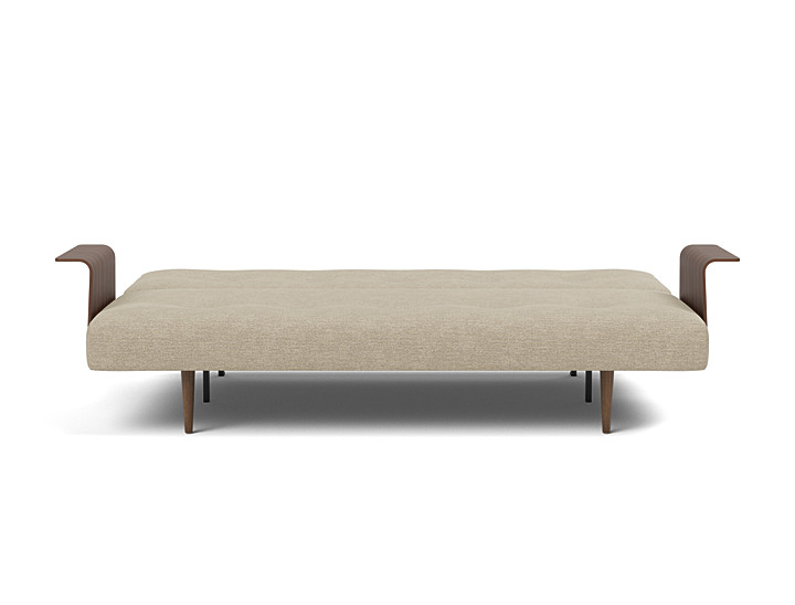 Canapea extensibila cu brate Recast Dark Styletto 140x200 cm, tesatura la alegere