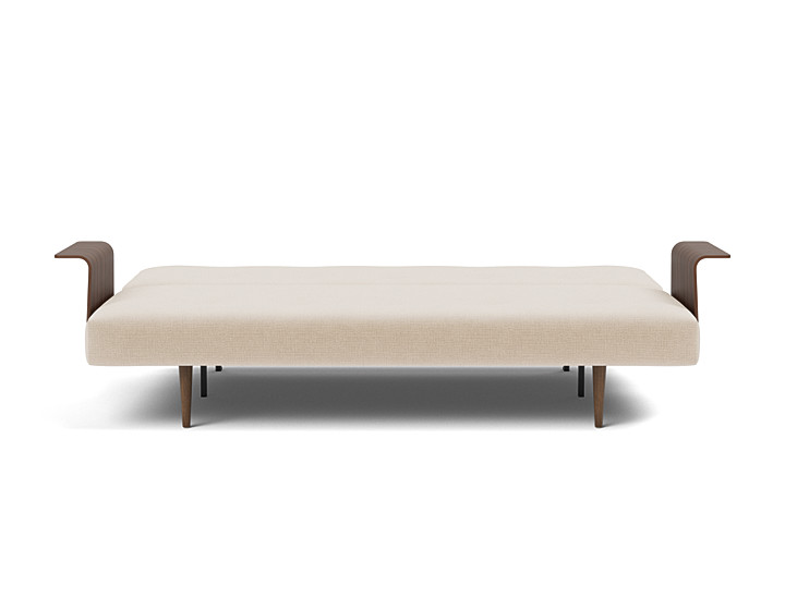 Canapea extensibila cu brate Recast Dark Styletto 140x200 cm, tesatura la alegere