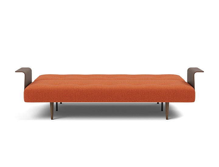 Canapea extensibila cu brate Recast Dark Styletto 140x200 cm, tesatura la alegere
