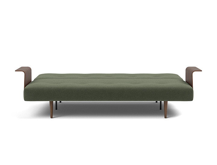 Canapea extensibila cu brate Recast Dark Styletto 140x200 cm, tesatura la alegere