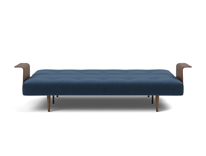 Canapea extensibila cu brate Recast Dark Styletto 140x200 cm, tesatura la alegere