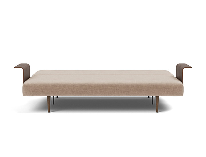 Canapea extensibila cu brate Recast Dark Styletto 140x200 cm, tesatura la alegere