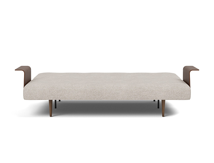 Canapea extensibila cu brate Recast Dark Styletto 140x200 cm, tesatura la alegere