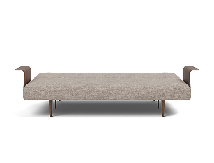 Canapea extensibila cu brate Recast Dark Styletto 140x200 cm, tesatura la alegere
