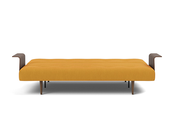 Canapea extensibila cu brate Recast Dark Styletto 140x200 cm, tesatura la alegere