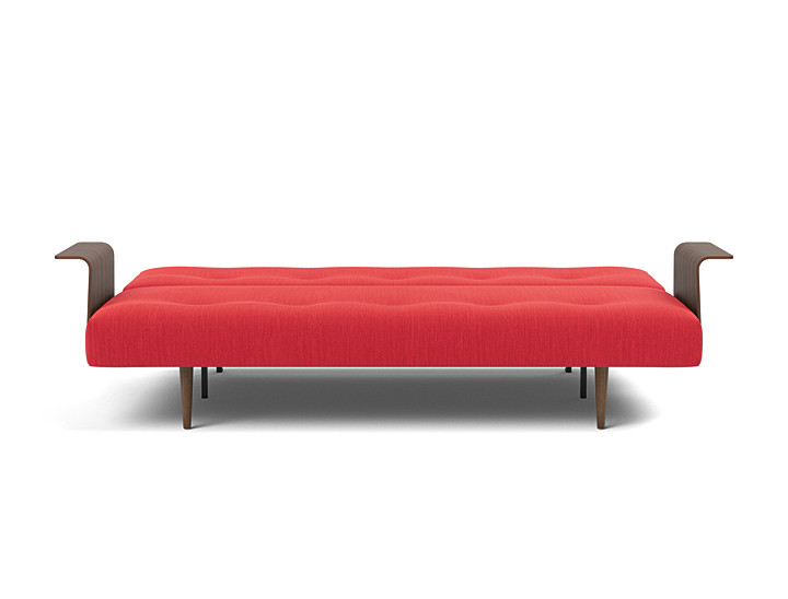 Canapea extensibila cu brate Recast Dark Styletto 140x200 cm, tesatura la alegere