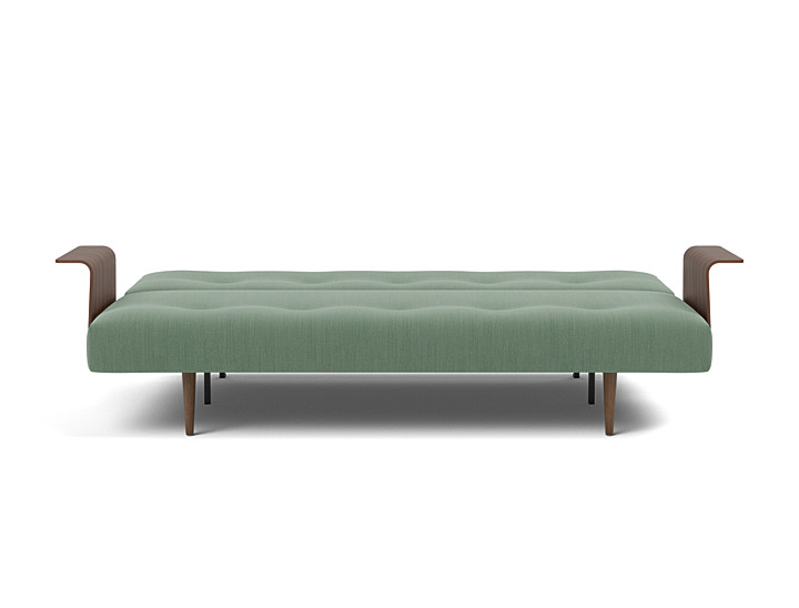 Canapea extensibila cu brate Recast Dark Styletto 140x200 cm, tesatura la alegere