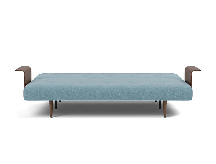 Canapea extensibila cu brate Recast Dark Styletto 140x200 cm, tesatura la alegere