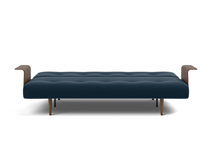 Canapea extensibila cu brate Recast Dark Styletto 140x200 cm, tesatura la alegere