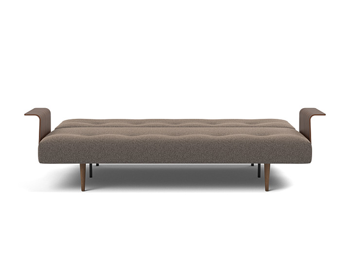 Canapea extensibila cu brate Recast Dark Styletto 140x200 cm, tesatura la alegere
