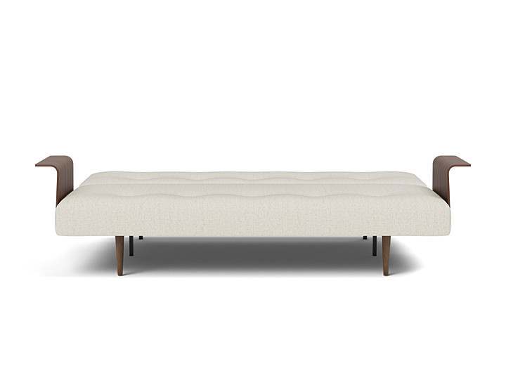Canapea extensibila cu brate Recast Dark Styletto 140x200 cm, tesatura la alegere