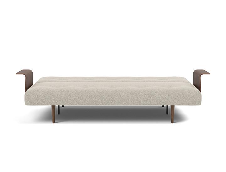 Canapea extensibila cu brate Recast Dark Styletto 140x200 cm, tesatura la alegere