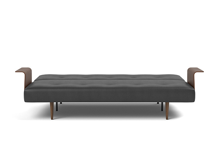 Canapea extensibila cu brate Recast Dark Styletto 140x200 cm, tesatura la alegere