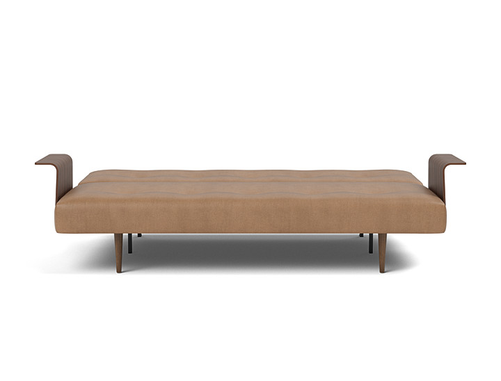 Canapea extensibila cu brate Recast Dark Styletto 140x200 cm, tesatura la alegere