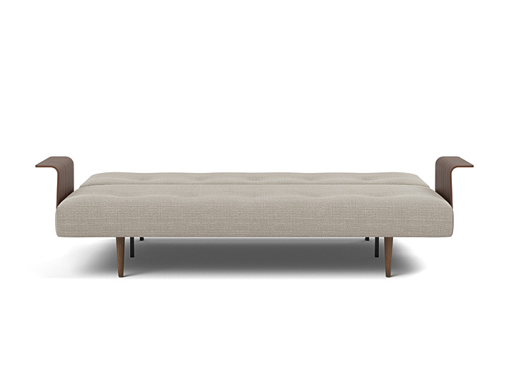 Canapea extensibila cu brate Recast Dark Styletto 140x200 cm, tesatura la alegere