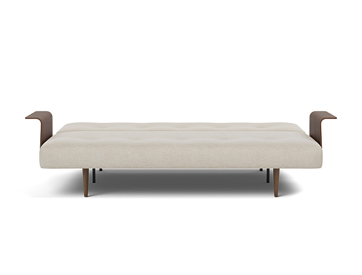 Canapea extensibila cu brate Recast Dark Styletto 140x200 cm, tesatura la alegere