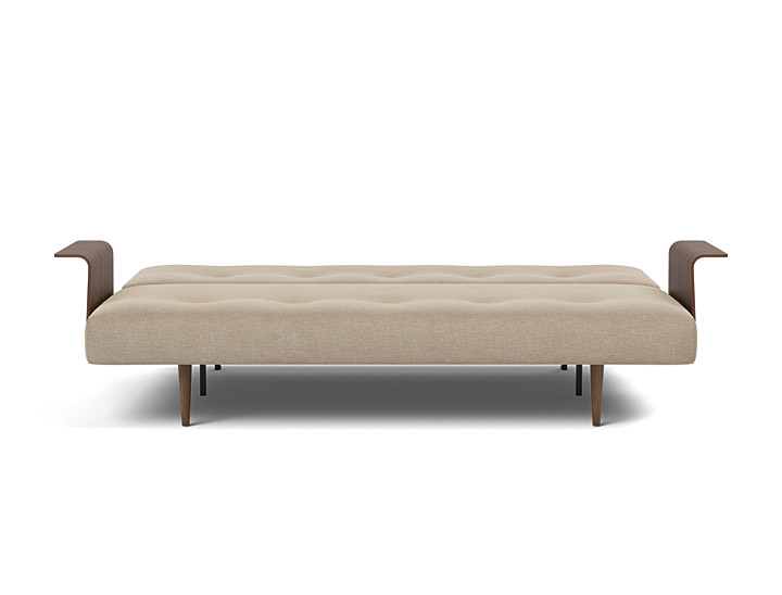 Canapea extensibila cu brate Recast Dark Styletto 140x200 cm, tesatura la alegere