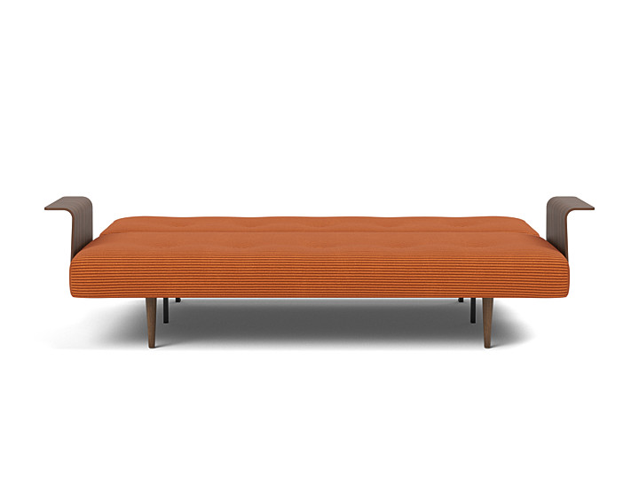 Canapea extensibila cu brate Recast Dark Styletto 140x200 cm, tesatura la alegere