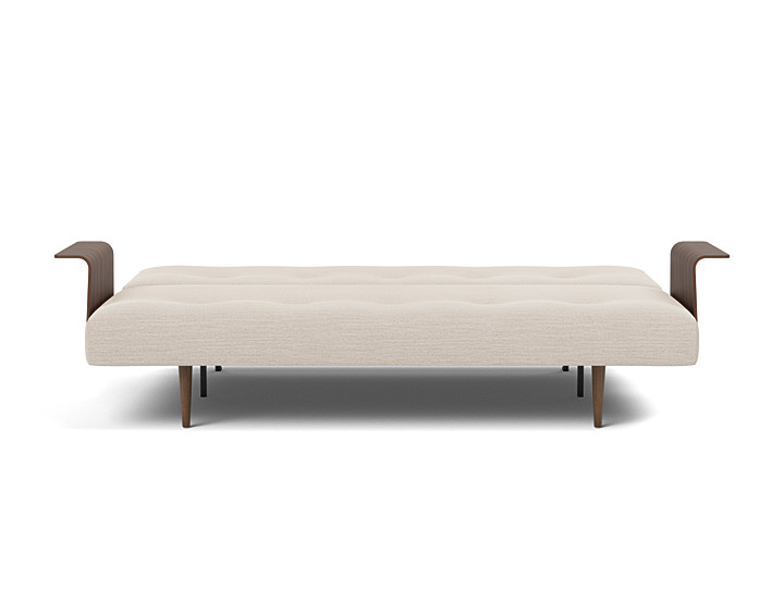 Canapea extensibila cu brate Recast Dark Styletto 140x200 cm, tesatura la alegere