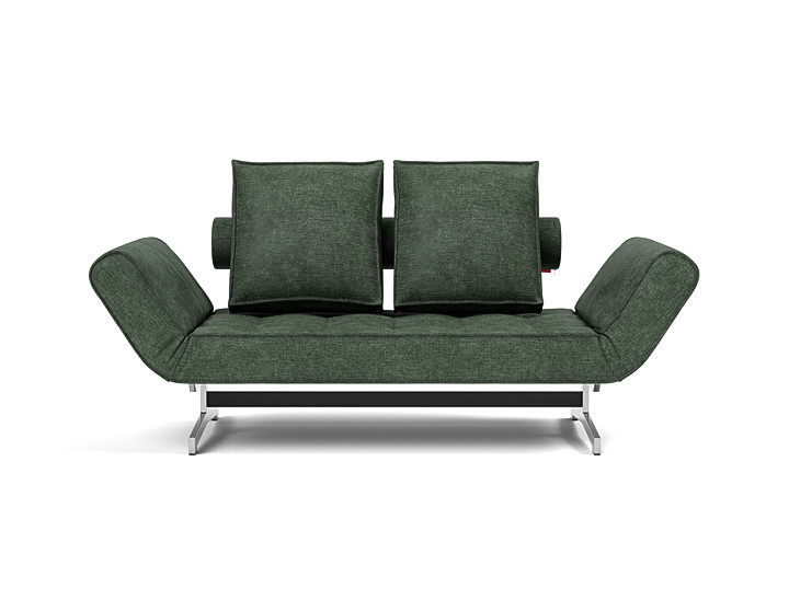 Canapea extensibila Ghia Chrome 80x210 cm, tesatura la alegere