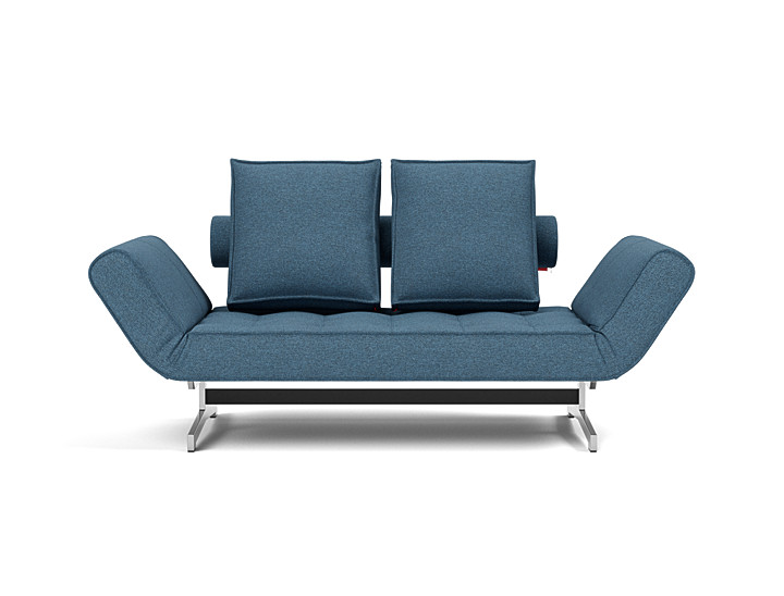Canapea extensibila Ghia Chrome 80x210 cm, tesatura la alegere