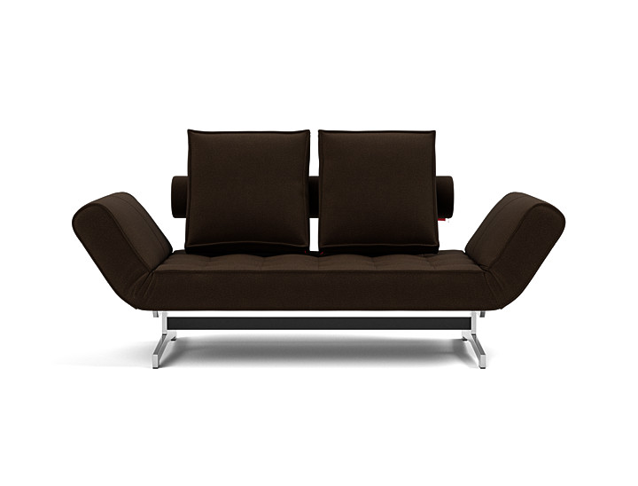 Canapea extensibila Ghia Chrome 80x210 cm, tesatura la alegere