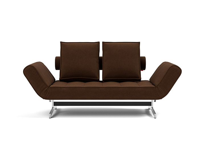 Canapea extensibila Ghia Chrome 80x210 cm, tesatura la alegere