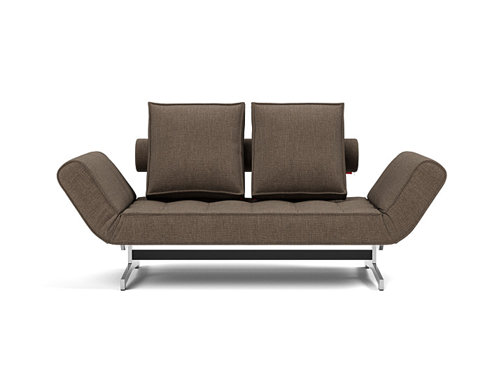 Canapea extensibila Ghia Chrome 80x210 cm, tesatura la alegere