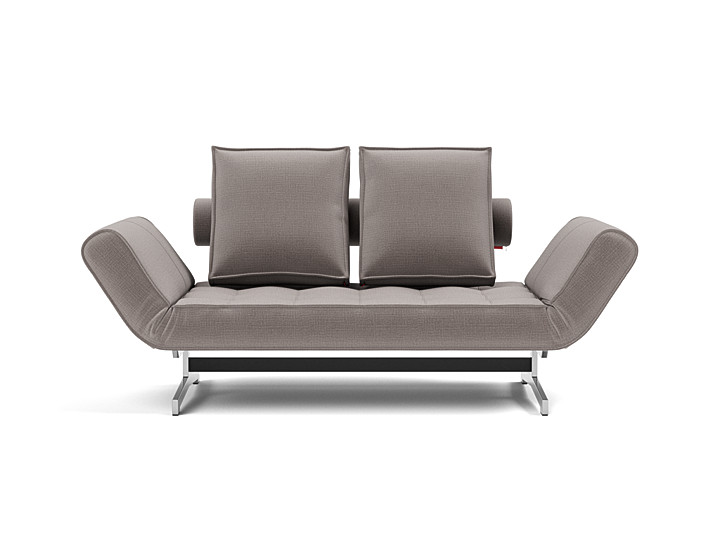 Canapea extensibila Ghia Chrome 80x210 cm, tesatura la alegere
