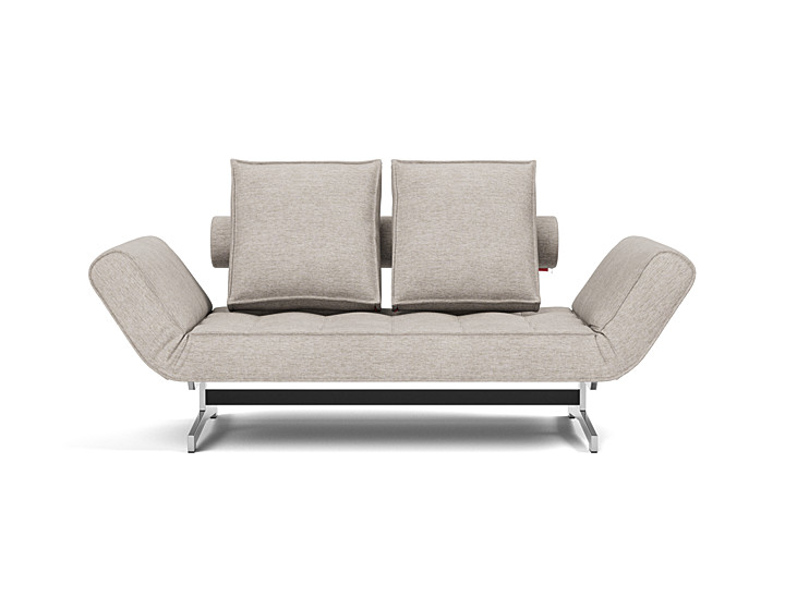 Canapea extensibila Ghia Chrome 80x210 cm, tesatura la alegere