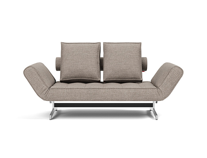 Canapea extensibila Ghia Chrome 80x210 cm, tesatura la alegere