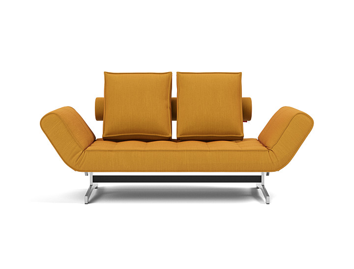 Canapea extensibila Ghia Chrome 80x210 cm, tesatura la alegere