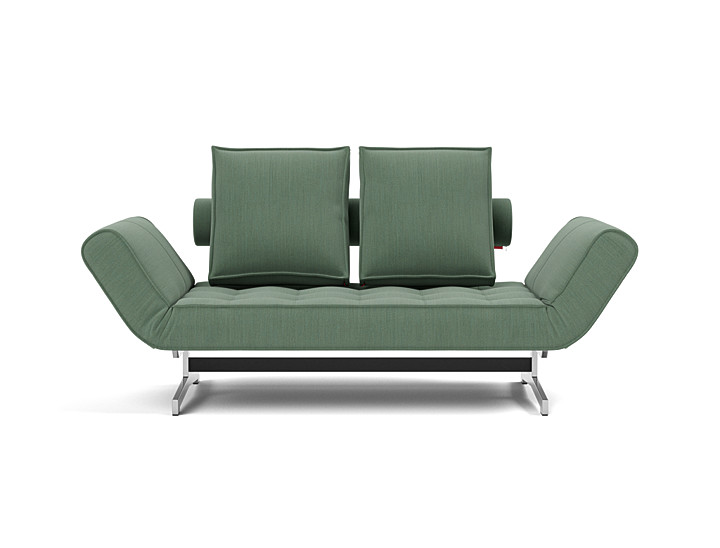 Canapea extensibila Ghia Chrome 80x210 cm, tesatura la alegere