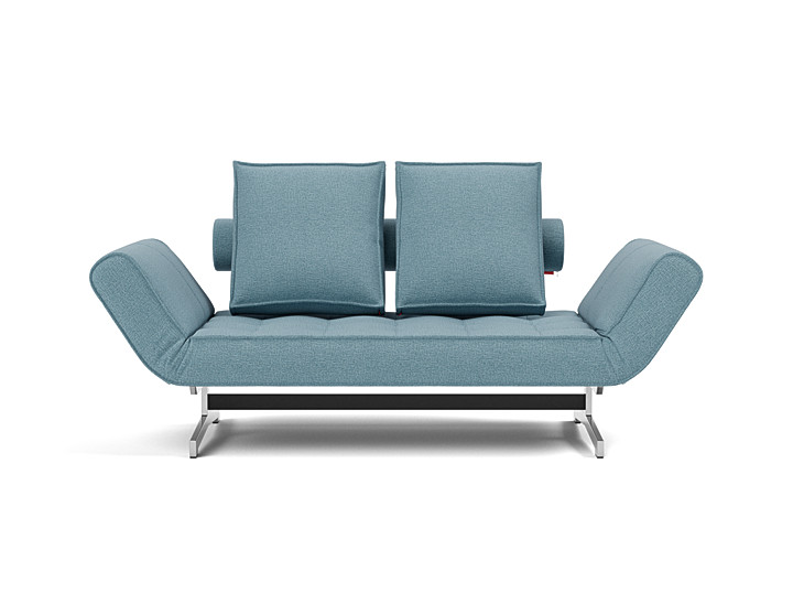 Canapea extensibila Ghia Chrome Mixed Dance Light Blue 80x210 cm