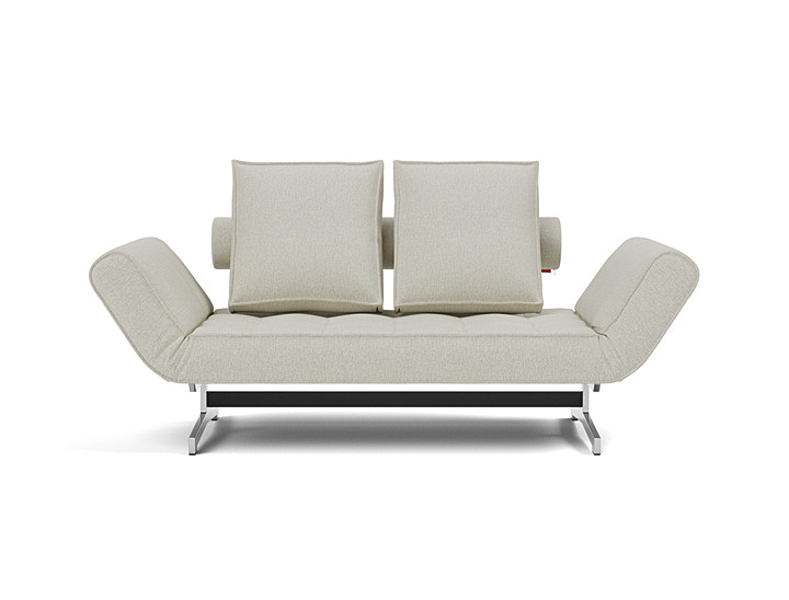 Canapea extensibila Ghia Chrome 80x210 cm, tesatura la alegere