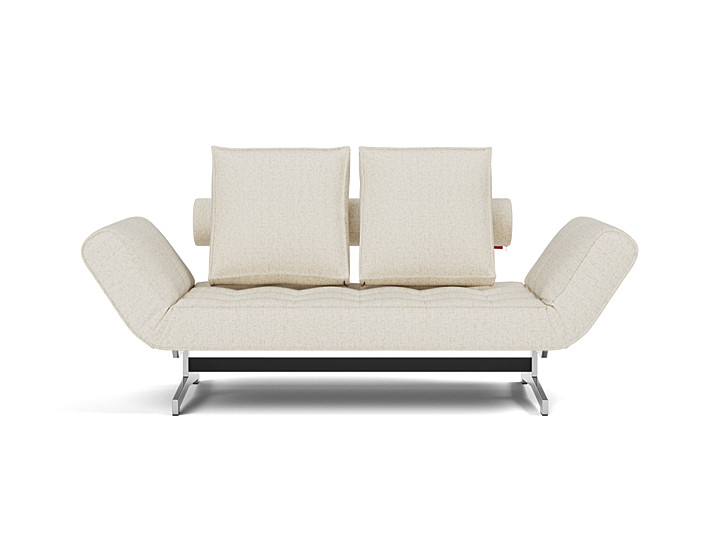Canapea extensibila Ghia Chrome 80x210 cm, tesatura la alegere