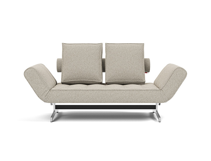 Canapea extensibila Ghia Chrome 80x210 cm, tesatura la alegere