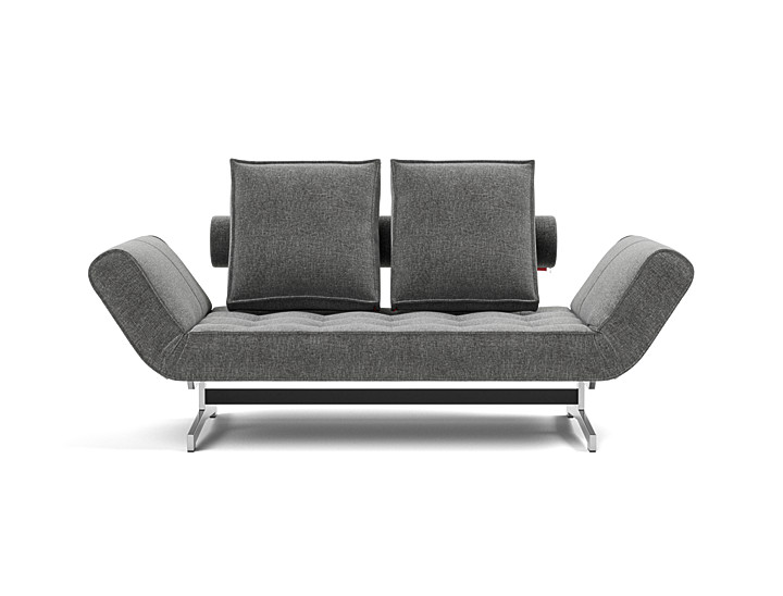 Canapea extensibila Ghia Chrome 80x210 cm, tesatura la alegere