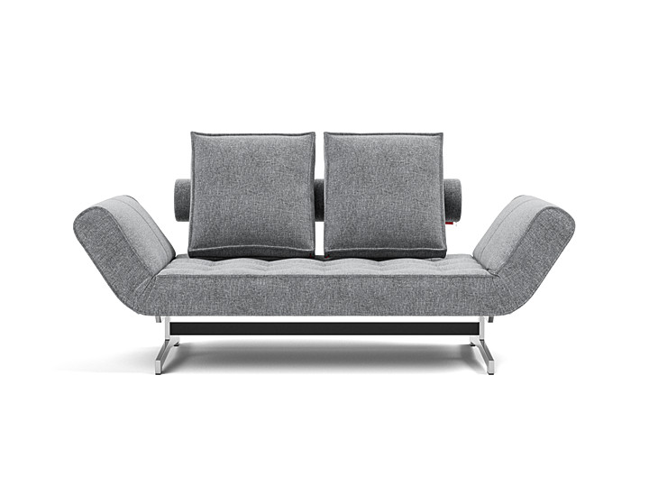 Canapea extensibila Ghia Chrome 80x210 cm, tesatura la alegere