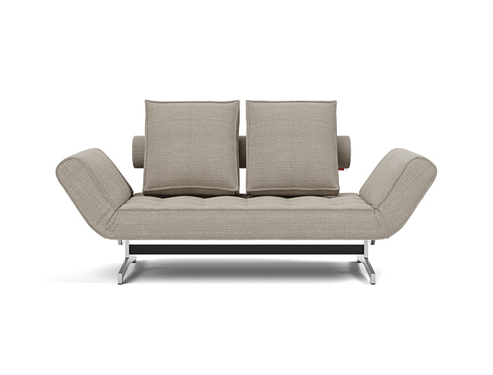 Canapea extensibila Ghia Chrome 80x210 cm, tesatura la alegere