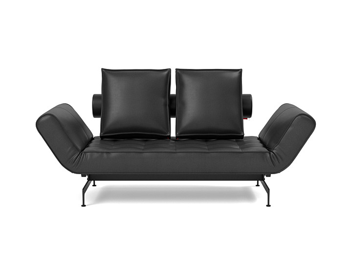 Canapea extensibila Ghia Laser Faunal Black 80x210 cm