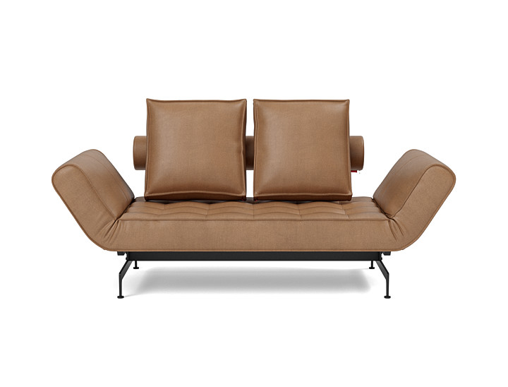 Canapea extensibila Ghia Laser Faunal Brown 80x210 cm