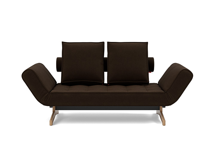 Canapea extensibila Ghia Wood 80x210 cm, tesatura la alegere