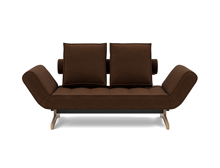 Canapea extensibila Ghia Wood 80x210 cm, tesatura la alegere