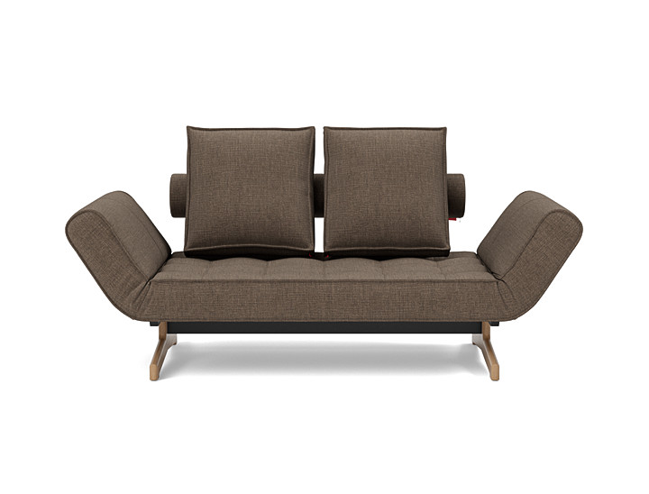Canapea extensibila Ghia Wood 80x210 cm, tesatura la alegere