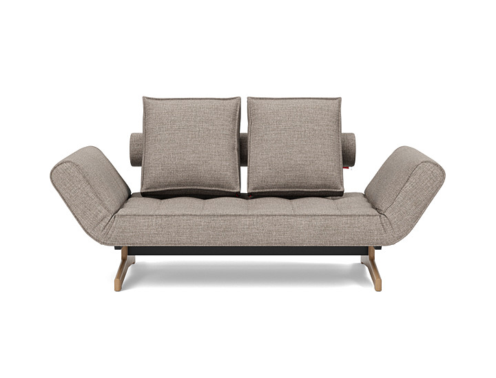 Canapea extensibila Ghia Wood 80x210 cm, tesatura la alegere