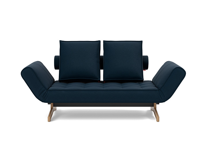 Canapea extensibila Ghia Wood 80x210 cm, tesatura la alegere